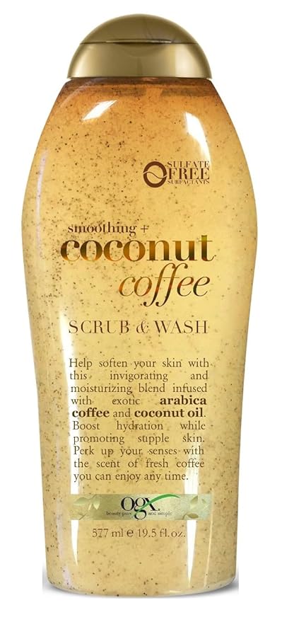 (B07G3GV73R) - Ogx Body Scrub & Wash Coconut Coffee 19.5 Ounce (577ml) (Pack of 3)