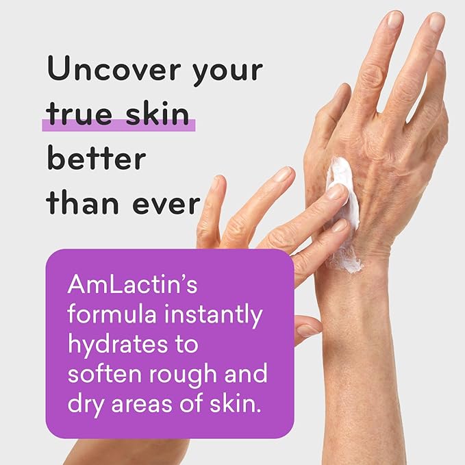 (B07CD5P419) - AmLactin Ultra Smoothing - 4.9 oz Body & Hand Cream with 15% Lactic Acid - Exfoliator and Moisturizer for Rough and Bumpy Dry Skin (Packaging May Vary)