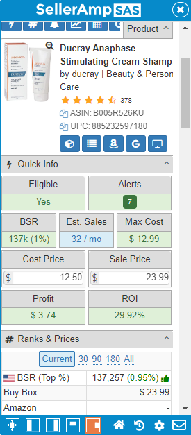 (B005R526KU) - Ducray Anaphase Stimulating Cream Shampoo 200ml