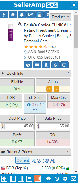 (B00L5O2ZXK) - Paula's Choice CLINICAL 1% Retinol Treatment Cream with Peptides, Vitamin C & Licorice Extract, Anti-Aging & Wrinkles, 1 Ounce