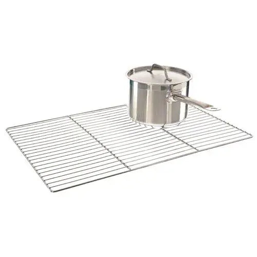 (B008VVU7T4) - Update International 5" x 10" Rectangular Chrome-Plated Wire Pan Grate