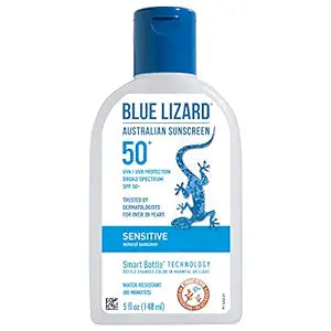 (B083VY5GVN) - BLUE LIZARD Sensitive Mineral Sunscreen with Zinc Oxide, SPF 50+, Water Resistant