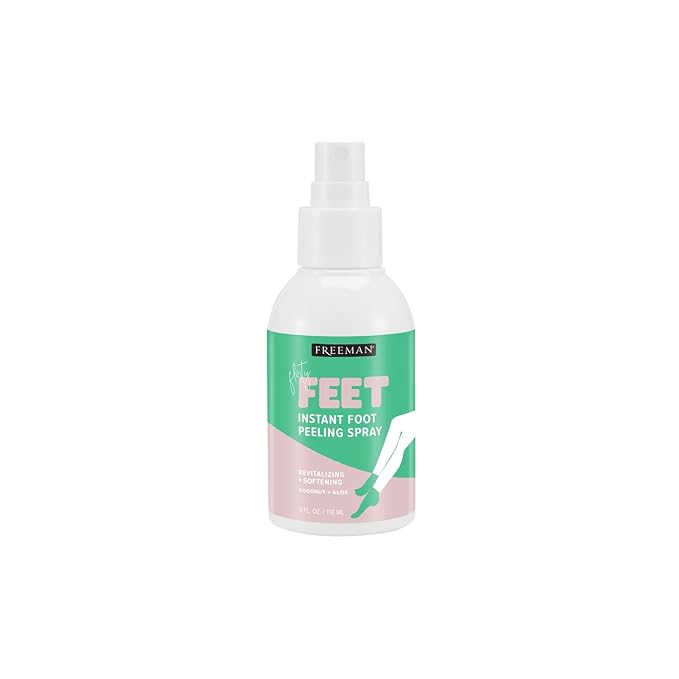 (B0973L1NVT) - Freeman Flirty Feet Instant Foot Peeling Spray, Exfoliating Foot Mask For Summer, Moisturizing & Smooth Dry,