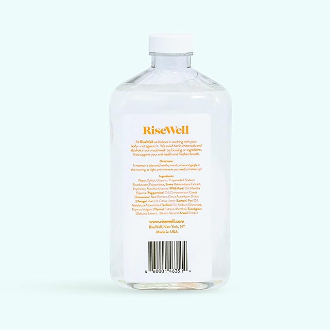 (B0BK7X5PXR) - RiseWell Balancing Mouthwash - Alcohol Free, Alkaline pH Balancing Mouthwash with Xylitol - Dentist