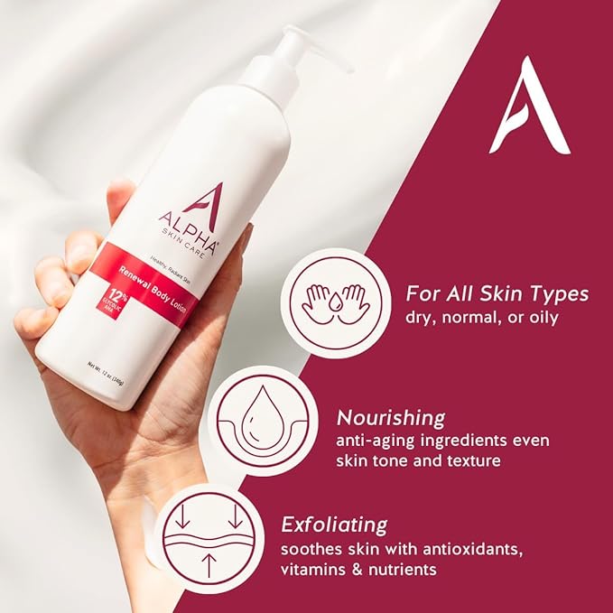 (B01FX1FAH8) - Alpha Skin Care Revitalizing Body Lotion with 12% Glycolic AHA