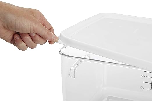 (B000VAUFD6)- Plastic Space Saving Square Food Storage Container (Fg652300Wht),White