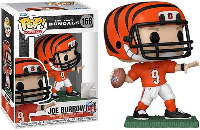 (B0C1F5NQ53) - POP Football: Bengals - Joe Burrow Funko Vinyl Figure