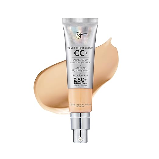 (B01LMMZY6O) - IT Cosmetics Your Skin But Better CC+ Cream - Color Correcting Cream, Full-Coverage Foundation