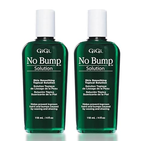 (B07CVNLD93) - GiGi No Bump Skin Smoothing Topical Solution for Ingrown Hair, Bumps, and Razor Burns, 4 fl oz x 2 pack