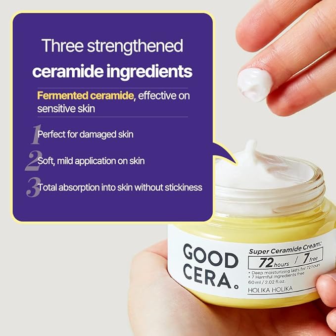 (B077Q4JJBW) - HOLIKA HOLIKA Good Cera Super Ceramide Cream | Soothing Facial Cream & Skin Moisturizer