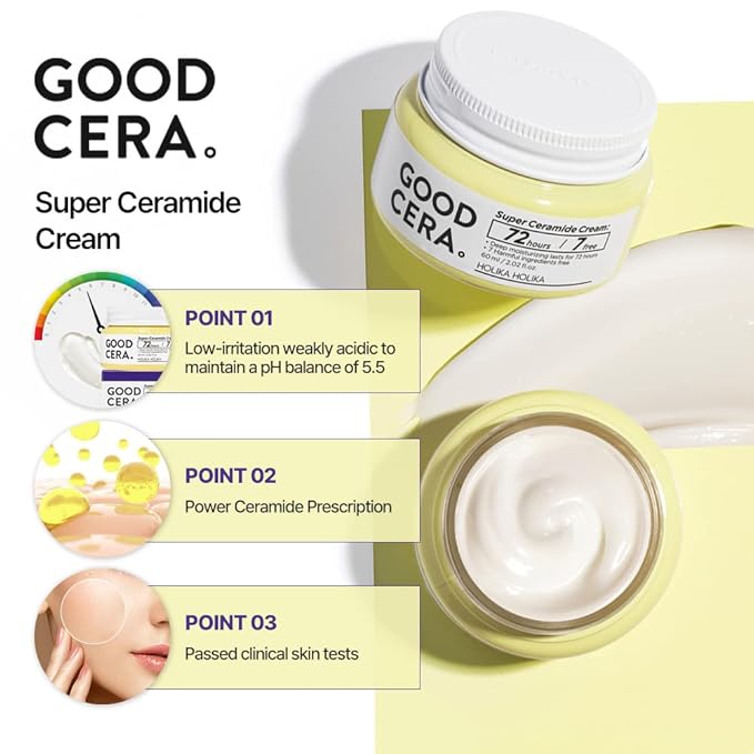 (B077Q4JJBW) - HOLIKA HOLIKA Good Cera Super Ceramide Cream | Soothing Facial Cream & Skin Moisturizer