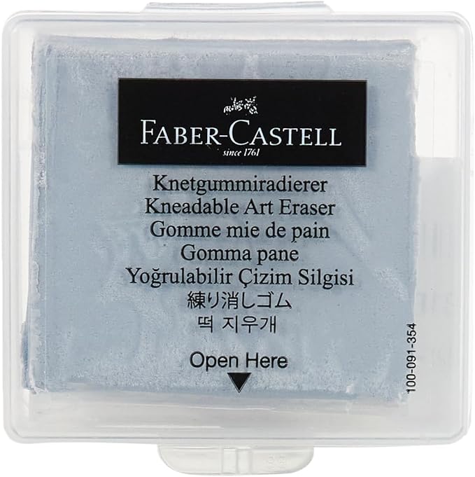 (B01EFPZHOO) - Faber-Castell Kneaded Eraser with Case, Grey