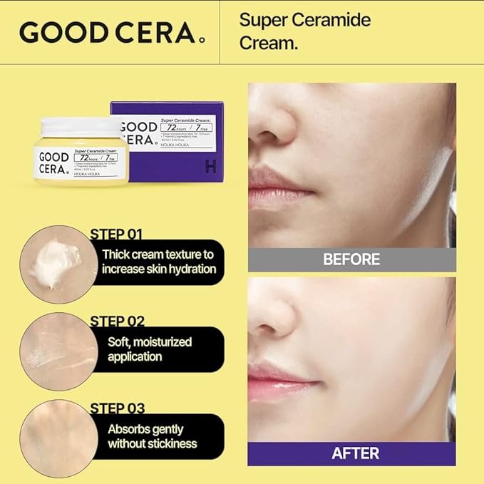 (B077Q4JJBW) - HOLIKA HOLIKA Good Cera Super Ceramide Cream | Soothing Facial Cream & Skin Moisturizer