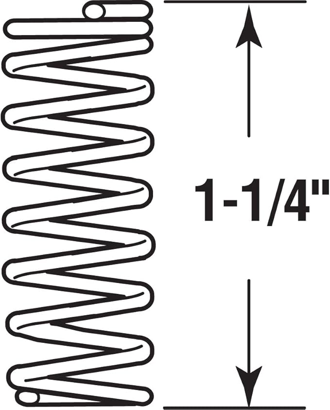 (B008RF78TG) - Prime-Line SP 9720 Compression Spring, Spring Steel Construction, Nickel-Plated Finish