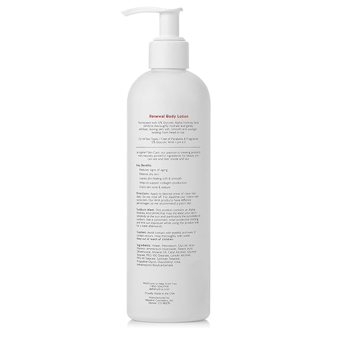 (B01FX1FAH8) - Alpha Skin Care Revitalizing Body Lotion with 12% Glycolic AHA