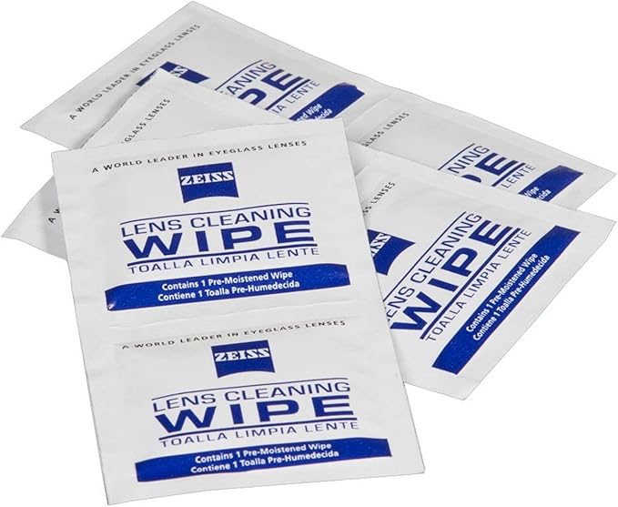 (B00AXYVUKM) - Zeiss Pre-Moistened Lens Cleaning Wipes - Cleans Bacteria, Germs and Without Streaks for Eyeglasses and Sunglasses - (50 Count)