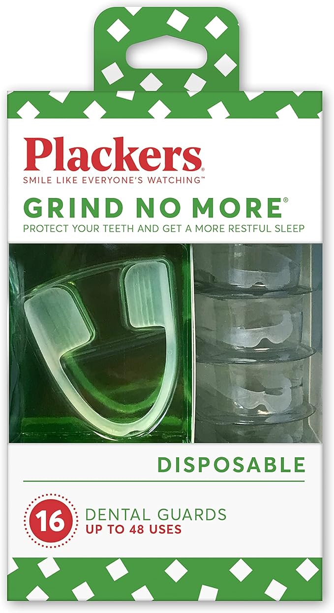 (B07PM8FXMX) - Plackers Grind No More Dental Night Guard for Teeth Grinding, 16 Count