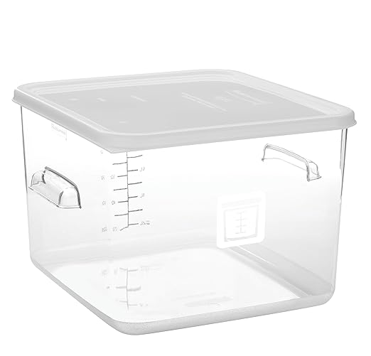 (B000VAUFD6)- Plastic Space Saving Square Food Storage Container (Fg652300Wht),White