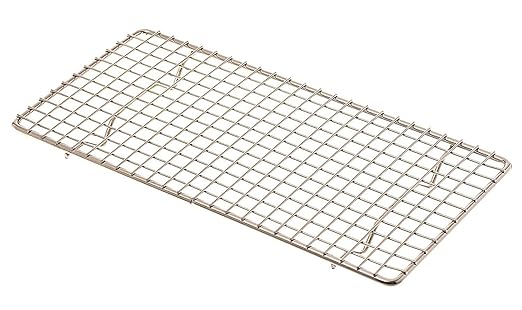 (B008VVU7T4) - Update International 5" x 10" Rectangular Chrome-Plated Wire Pan Grate