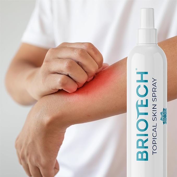 (B00YZDHMWW) - BRIOTECH Topical Skin Spray, Hypochlorous Acid Spray for Body & Face