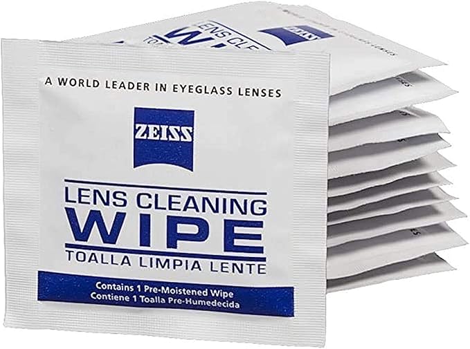 (B00AXYVUKM) - Zeiss Pre-Moistened Lens Cleaning Wipes - Cleans Bacteria, Germs and Without Streaks for Eyeglasses and Sunglasses - (50 Count)