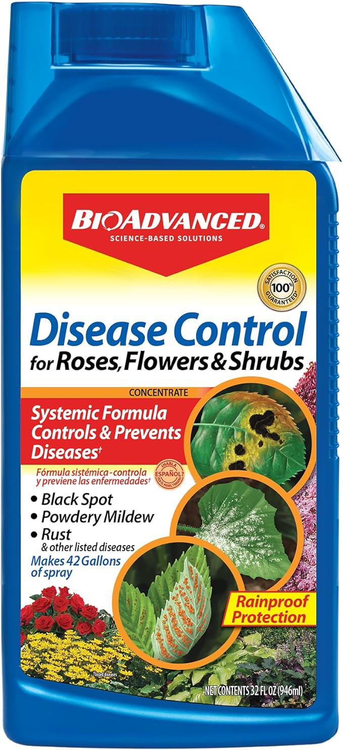 (B000NCUW6M) - BioAdvanced Disease Control for Roses, Flowers and Shrubs, Concentrate, 32 oz