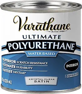 (B000LNW7ZM) - Varathane 200261H Water-Based Ultimate Polyurethane, Half Pint, Satin Finish (pack of 1)