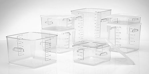 (B000VAUFD6)- Plastic Space Saving Square Food Storage Container (Fg652300Wht),White