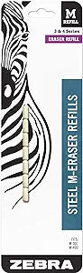 (B000GAXRGS) - Zebra Pen Mechanical Pencil Eraser M-Refill, White, 7 Count (Pack of 1)