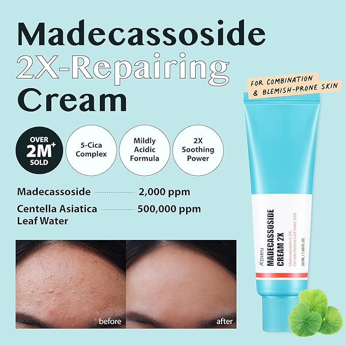 (B08XY9WDJ6) - A'PIEU Madecassoside Cream - for Combination and Blemish-Prone Skin, Helps Soothe Dryness, Sun Damage, Even Dark Spots