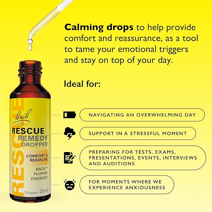 (B000RFTCZW) - RESCUE REMEDY Dropper, 20mL‚ Natural Homeopathic Stress Relief