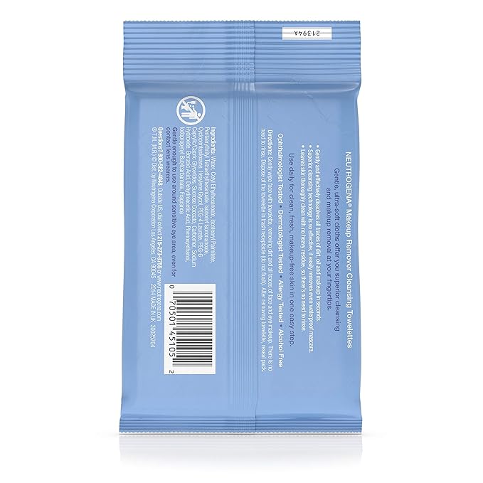 (B0046CHQUK) - Neutrogena Makeup Remover Cleansing Towelettes, 7 Count