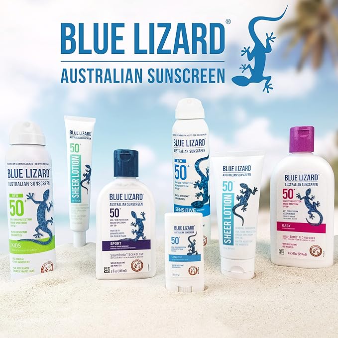 (B083VY5GVN) - BLUE LIZARD Sensitive Mineral Sunscreen with Zinc Oxide, SPF 50+, Water Resistant