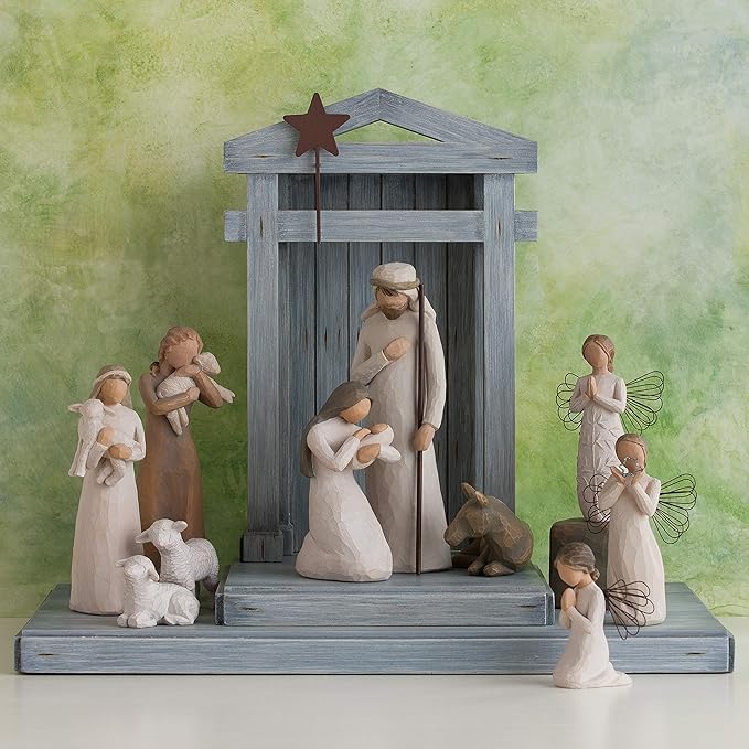 (B00164M9XA) - Willow Tree 6-Piece Nativity Set, Behold The Awe and Wonder of The Christmas Story, Build a Family Holiday