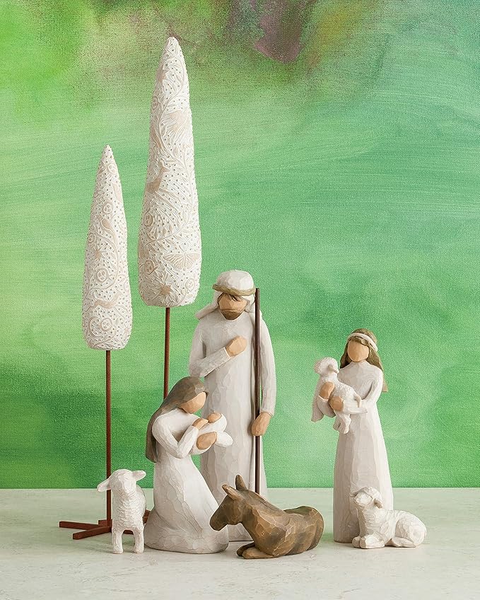 (B00164M9XA) - Willow Tree 6-Piece Nativity Set, Behold The Awe and Wonder of The Christmas Story, Build a Family Holiday