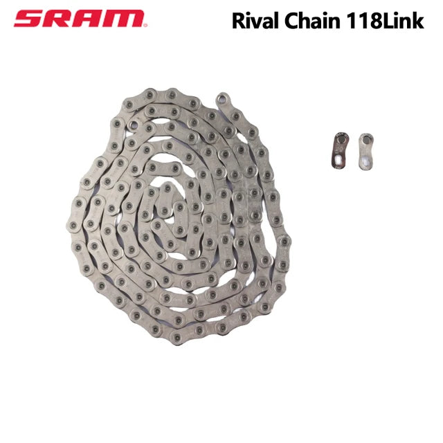 (B07NFZ1Z4L) - SRAM RED AXS Chain - 12-Speed, 114 Links, Flattop, Silver