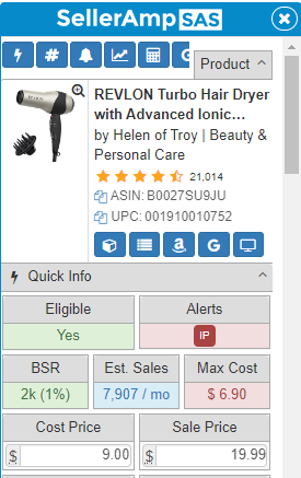 (B0027SU9JU) - REVLON Turbo Hair Dryer with Advanced Ionic Technology, Ceramic Coating | Turbo Heat and Cold Shot Features