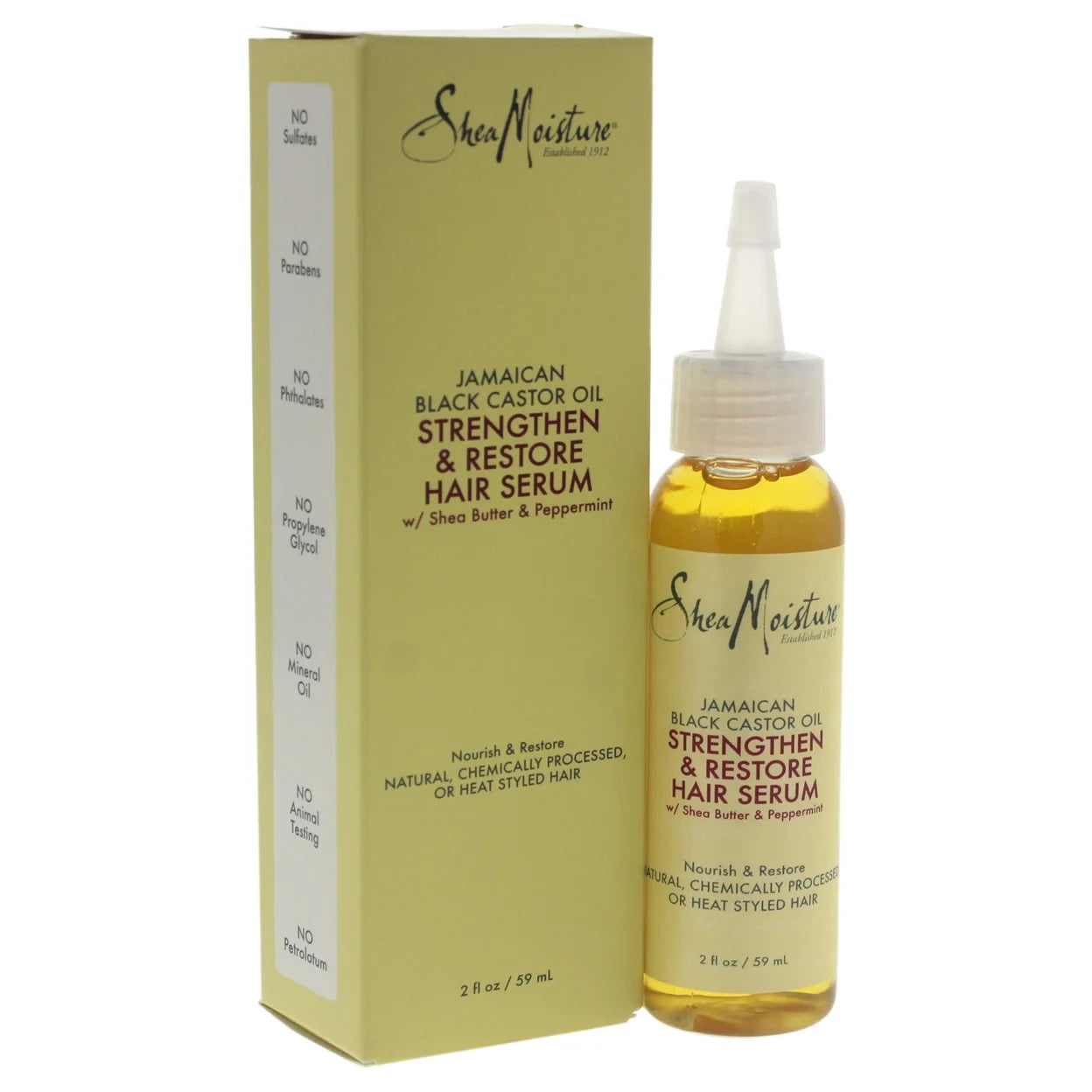 Walmart - (B07NSZHGY5) - SheaMoisture Strengthen & Restore Oil Serum Jamaican Black Castor Oil 2 oz